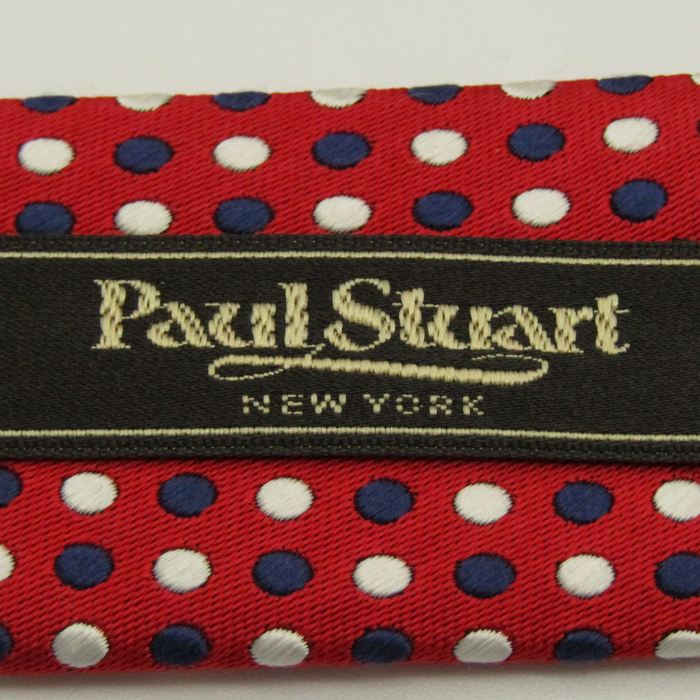 ポールスチュアート ブランド ネクタイ 総柄 ドット シルク 日本製 PO メンズ レッド PAUL STUART 【中古】｜PAUL STUART ｜店舗買取｜フォーマルスーツ/小物＞ネクタイ｜USEDのアパレル通販サイト - SMASELL（スマセル）