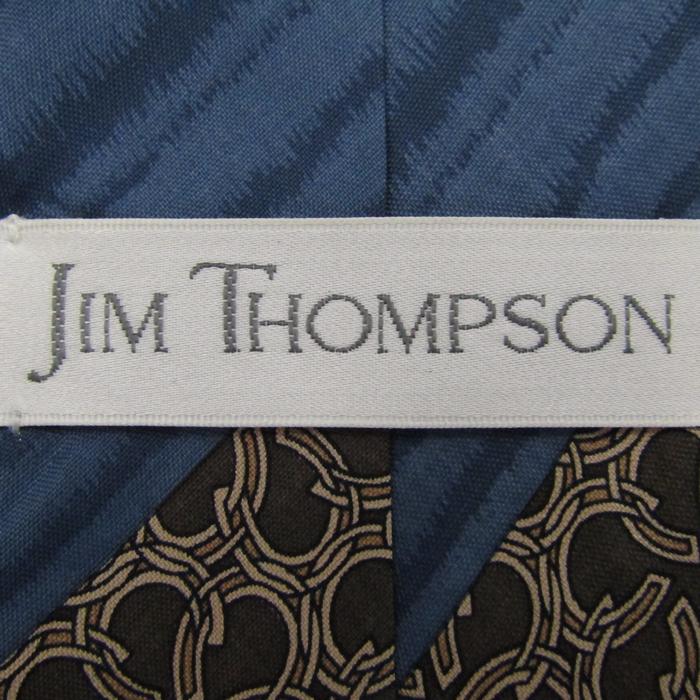ジムトンプソン ブランド ネクタイ シルク ストライプ柄 蹄 総柄 PO  