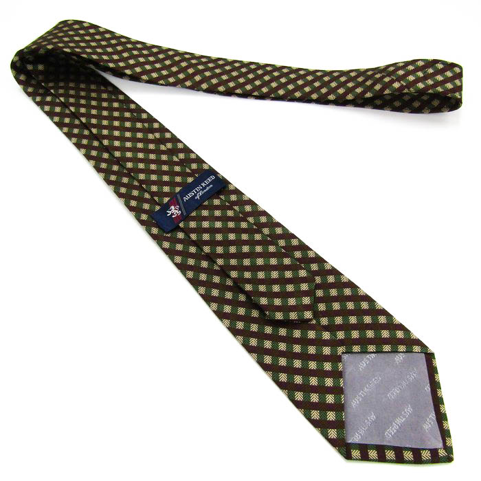 オースチンリード ブランド ネクタイ チェック柄 シルク PO メンズ