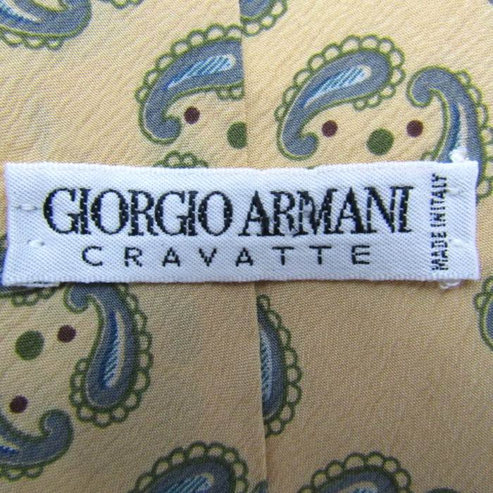 ジョルジオアルマーニ ブランド ネクタイ ペイズリー ドット シルク