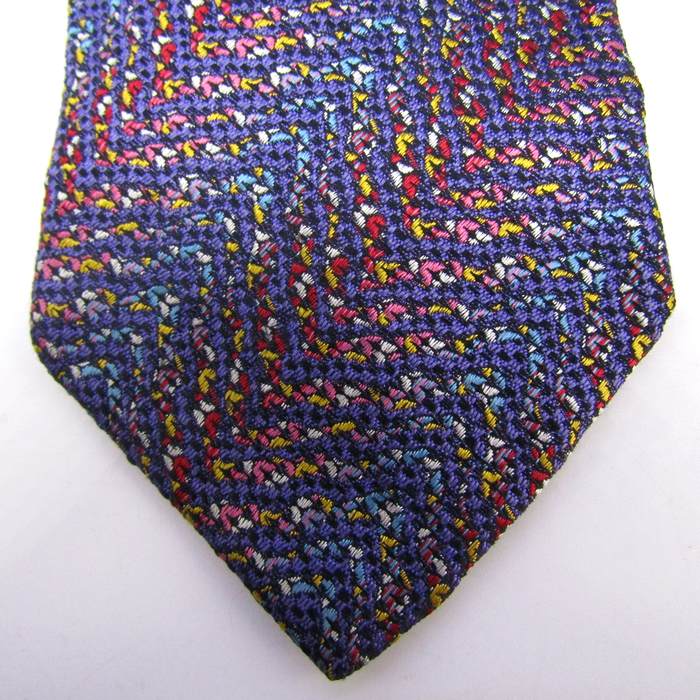 ミッソーニ ブランド ネクタイ シルク ツイード柄 伊製生地 PO メンズ
