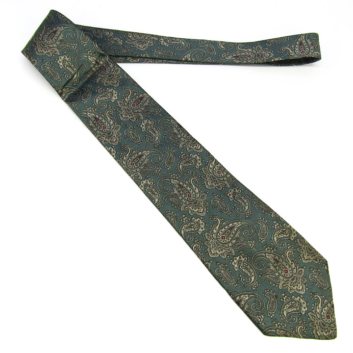 ステファノリッチ ブランド ネクタイ 総柄 ペイズリー 幾何学模様
