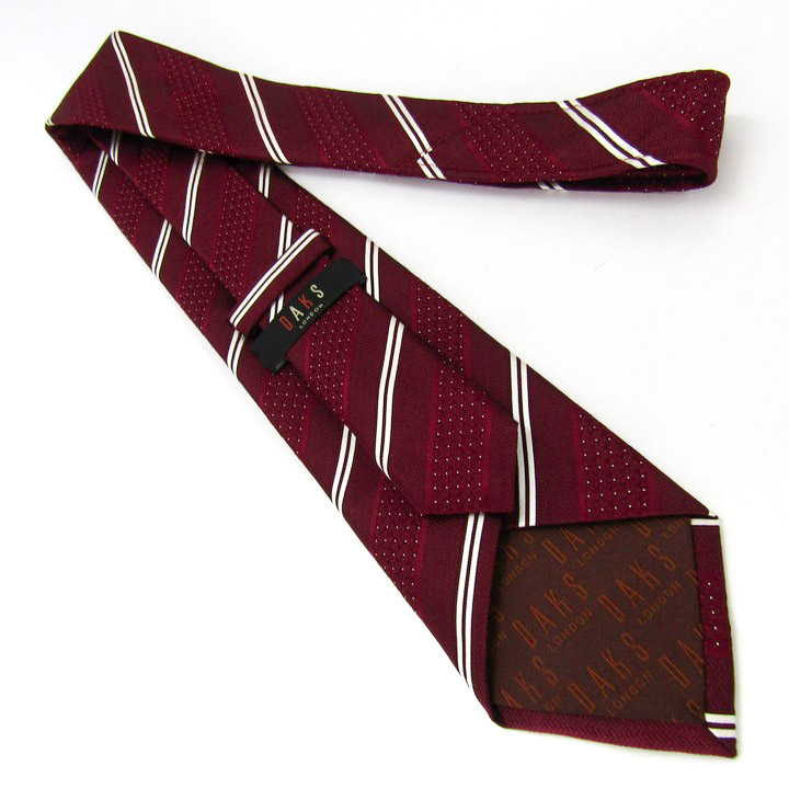 ダックス ブランド ネクタイ ストライプ柄 ドット シルク 日本製 PO