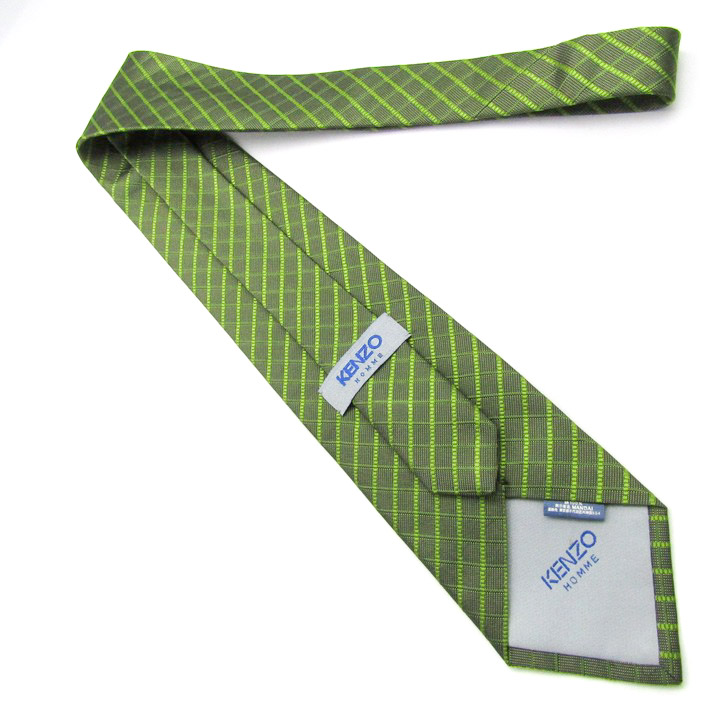 エルメス　ネクタイ　H柄　ストライプ ドット　チェック　エメラルドグリーン ネクタイ MICHIKO LONDON ミチコロンドン 日本製 エメラルドグリーン
