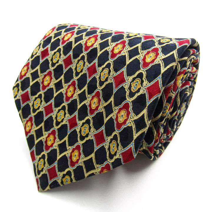 ブリオーニ ブランド ネクタイ 小紋柄 花柄 格子柄 シルク イタリア製