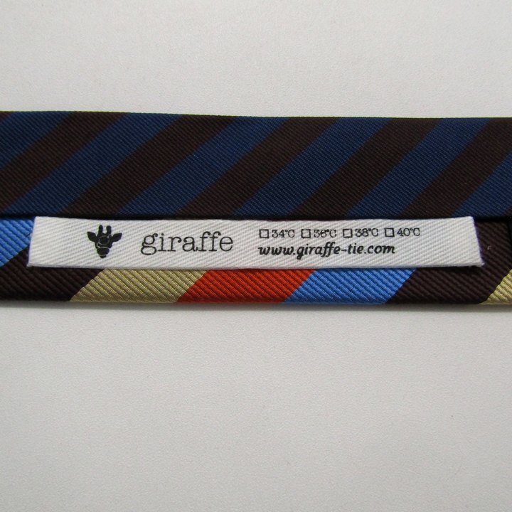 【新品未使用品 クリーニング済】giraffe ネクタイ ストライプ 日本製 新品未使用品 クリーニング済】giraffe ネクタイ ストライプ