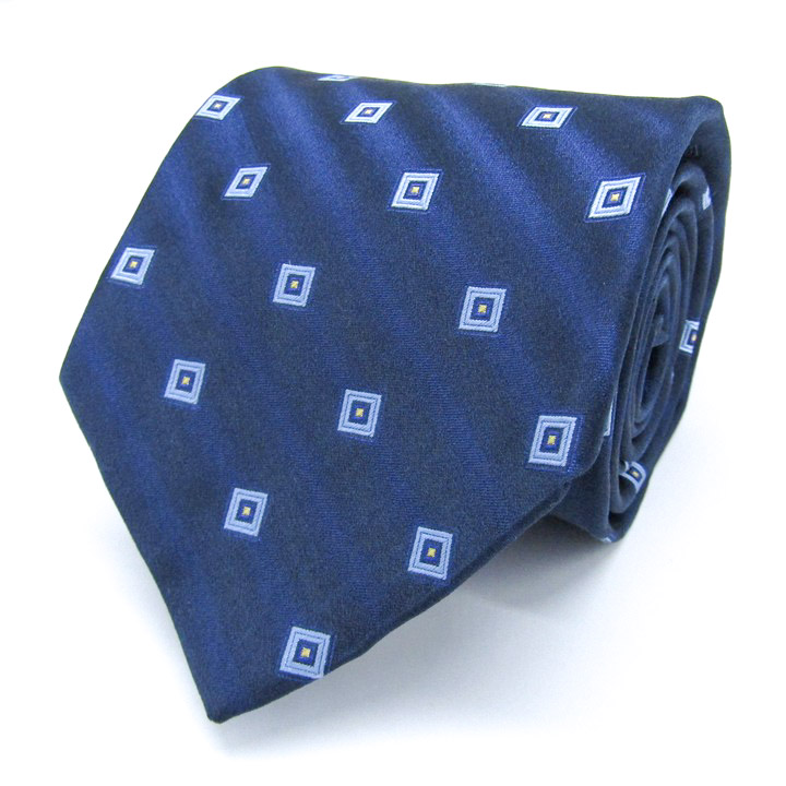 エルメネジルドゼニア ブランド ネクタイ ストライプ柄 小紋柄