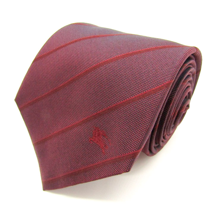 バーバリーロンドン ブランド ネクタイ ホースマーク ストライプ柄