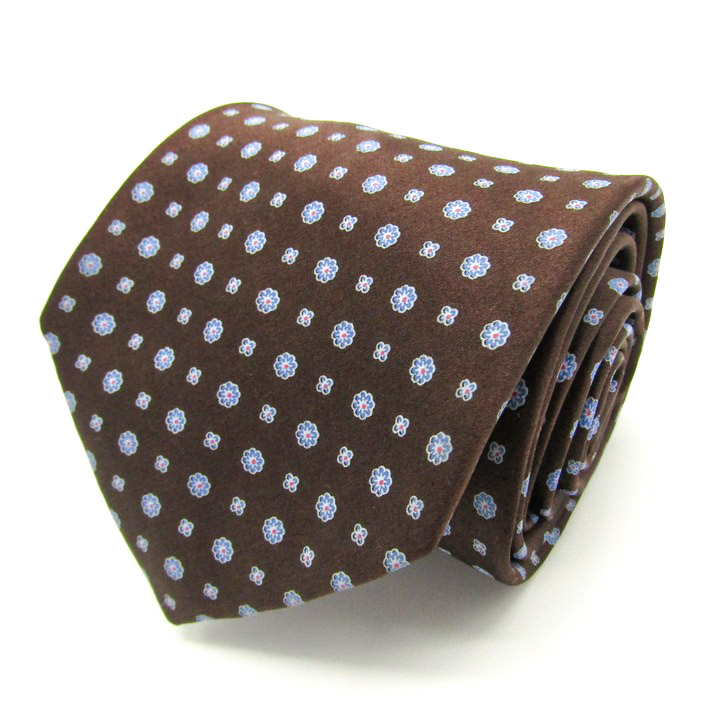 ステファノリッチ ブランド ネクタイ 格子柄 花柄 シルク イタリア製