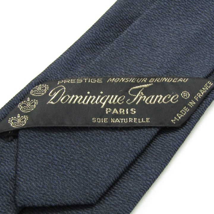 未使用タグ付　ドミニクフランス　ネクタイ　紺　飛行機柄　スリークラウン王冠 未使用タグ付 ドミニクフランス ネクタイ 紺 スリークラウン王冠 定価4