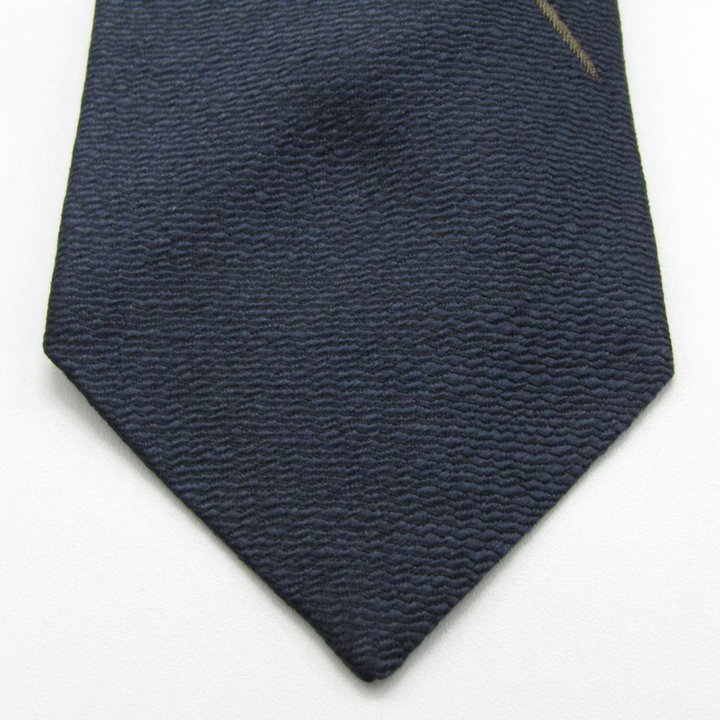 未使用級　ドミニクフランス　ネクタイ　ネイビー　紺　艶感　クラウン　ジャガード 未使用級 ドミニクフランス ネクタイ ネイビー 紺 艶感 クラウン