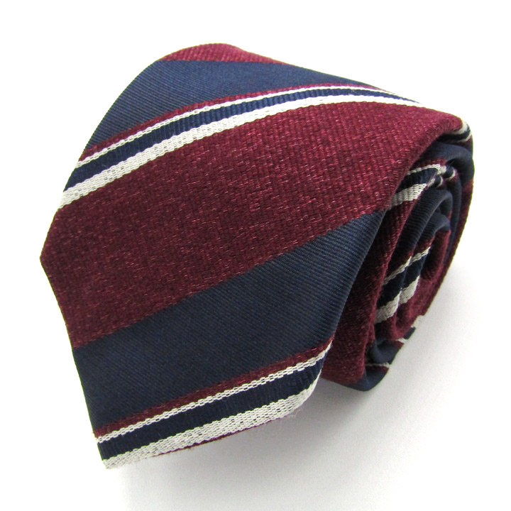 rrr様売約済　borrelli ネクタイ シルク ネイビーストライプ rrr様売約済 borrelli ネクタイ シルク ネイビーストライプ Sold