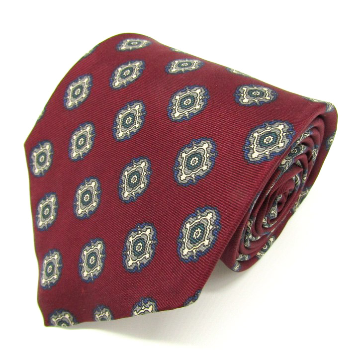 クリスチャンディオール ブランド ネクタイ 総柄 ペイズリー 小紋柄