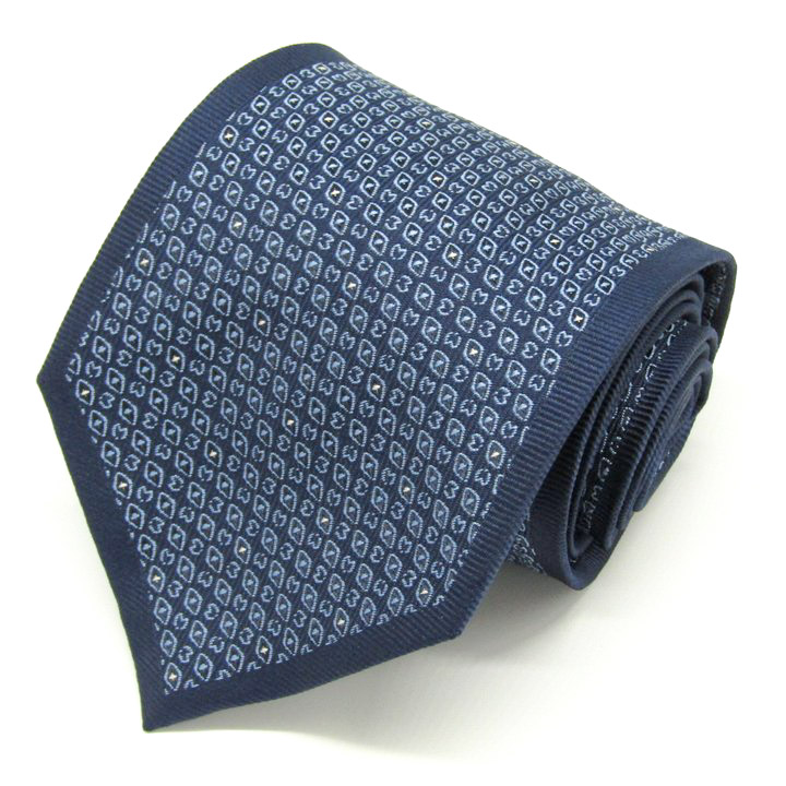 ems19w009:mila schon【ミラショーン】小紋柄シルクネクタイ(サイズ剣幅9cm)21801-4 ボルドー即決！ ミラショーン ブランド ネクタイ 総柄 小紋柄 パネル柄 シルク