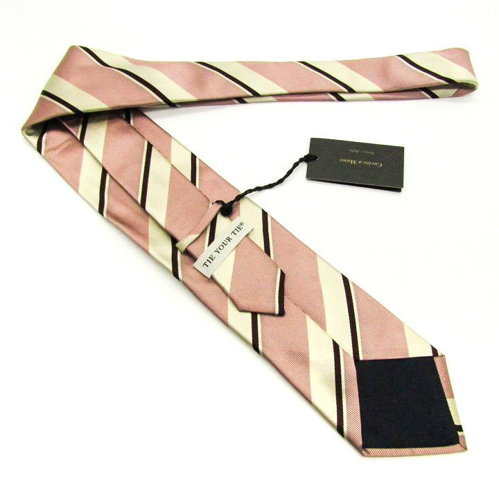 タイユアタイ ブランド ネクタイ ストライプ柄 シルク 未使用タグ付 PO  