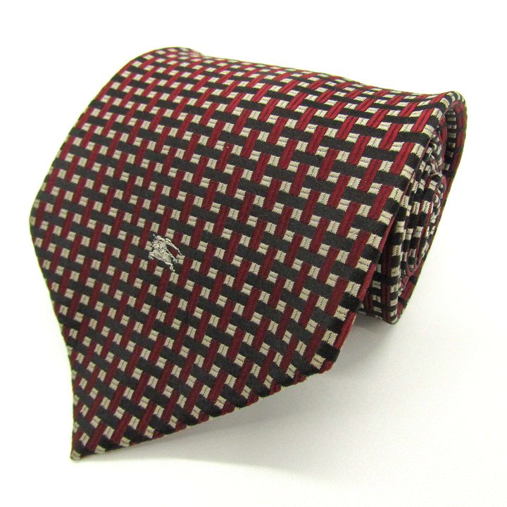 バーバリー シルク ネクタイ 格子柄 中古 Aランク Burberrys |