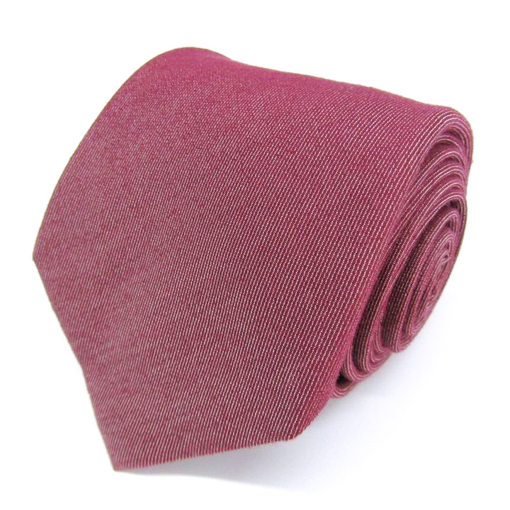 エルメス ブランド ネクタイ Hロゴ ニットタイ 無地 シルク PO メンズ