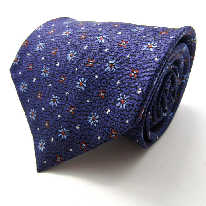 ポールスミス ブランド ネクタイ 総柄 ドット 花柄 シルク