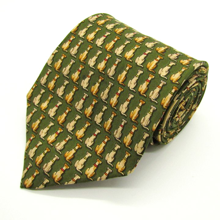 サルヴァトーレフェラガモ ネクタイ ブランド ワイドタイ 総柄 動物