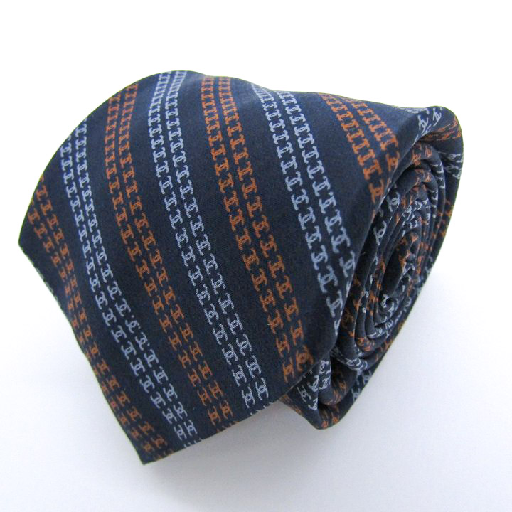 シャネル ブランド ネクタイ ココマーク ストライプ柄 シルク