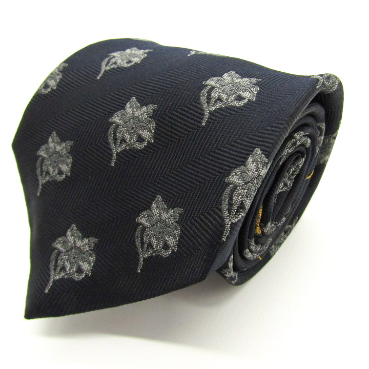 バレンシアガ ブランドネクタイ 総柄 ストライプ シルク 日本製