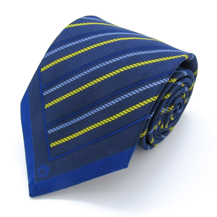 【美品】〇mila schon〇ネクタイ〇ストライプ〇総柄〇ブルー〇カラフル〇 ネクタイ ミラショーン アウトレット Mila schon ITALY