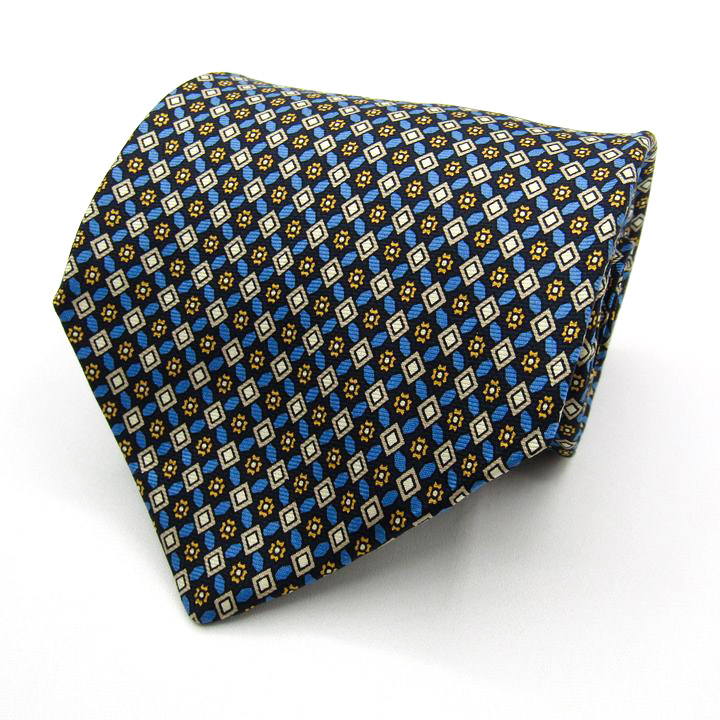 ブルックスブラザーズ ブランド ネクタイ 小紋柄 総柄 シルク USA製 PO