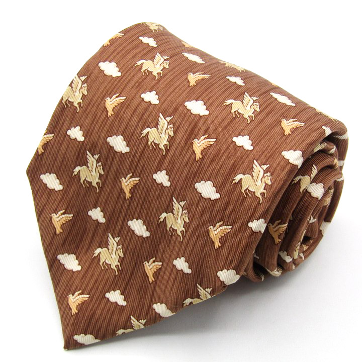 HERMES エルメス ワンピース ヴィンテージ ベルト チェーン 葉 柄 赤