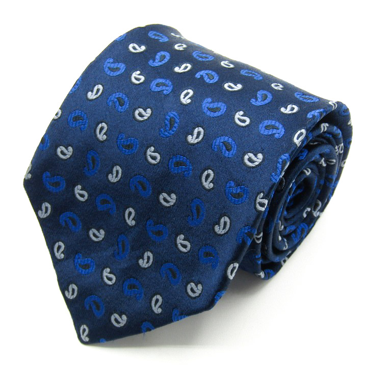 ETRO ネクタイ ブラウン レッド ブルー ペイズリー柄 総柄 ETRO ネクタイ ブラウン レッド ブルー ペイズリー柄 総柄 ETRO