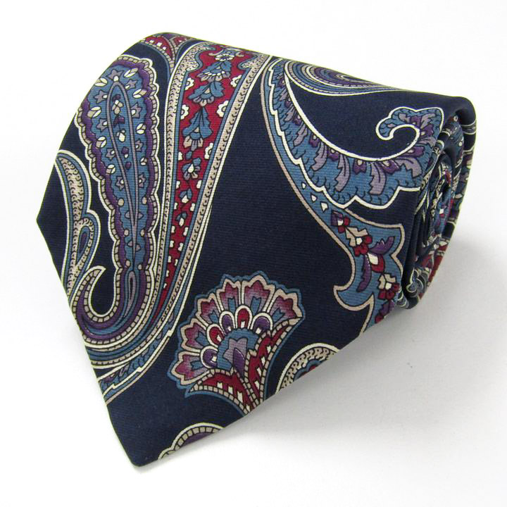 クリスチャンディオール ブランド ネクタイ ペイズリー シルク