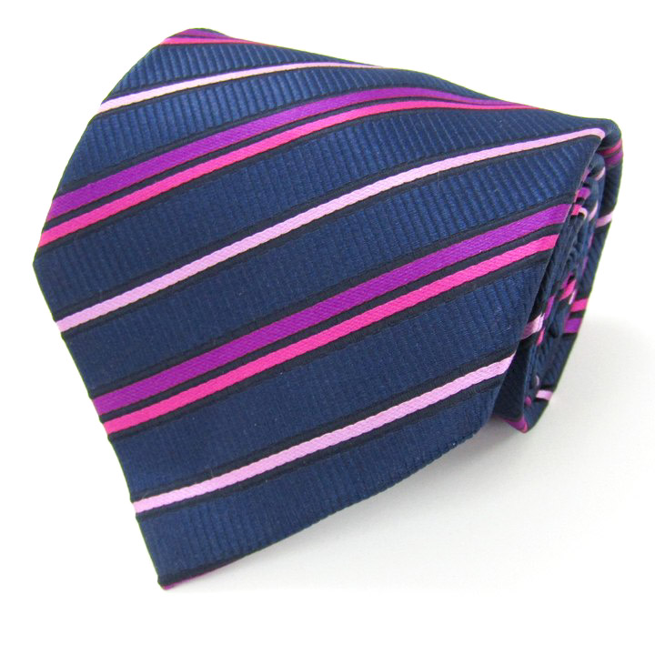 エルメネジルドゼニア ブランド ネクタイ ストライプ柄 シルク