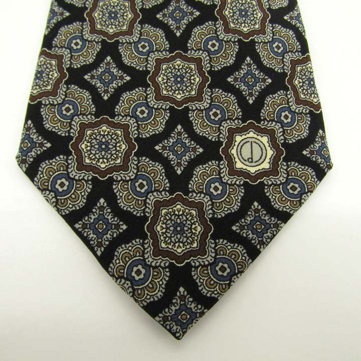 ダンヒル ブランド ネクタイ ロゴ 総柄 小紋柄 花柄 シルク イタリア製 ダンヒル ブランド ネクタイ ロゴ 総柄 小紋柄 花柄 シルク イタリア製