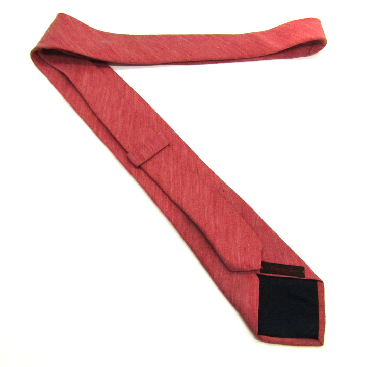 フィオリオ ブランド ネクタイ 無地 ソリッド リネン シルク