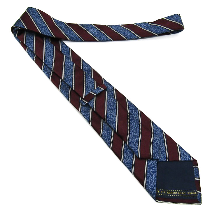 エルメネジルドゼニア Zegna 美品 未使用品 微光沢 ネクタイ ペイズリー柄 Ermenegildo Zegna - エルメネジルドゼニア ブランド ネクタイ