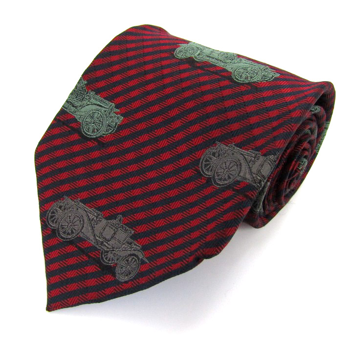 ダックス ブランド ネクタイ 車 ストライプ柄 チェック柄 シルク PO