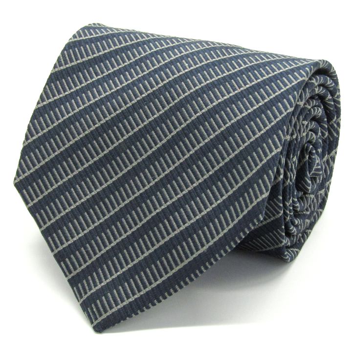 エンポリオアルマーニ] ネクタイ メンズ ストライプ柄シルクネクタイ(サイズ剣幅8.5cm) eea22w007 2F644-00 ★アルマーニ　ARMANI　ネクタイ　ストライプ