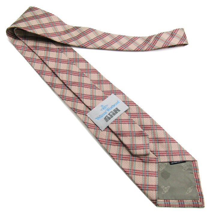 ヴィヴィアンウエストウッド ブランド ネクタイ チェック柄 シルク PO