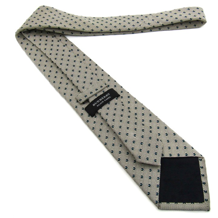 バーバリーブラックレーベル ブランド ネクタイ ドット柄 シルク PO