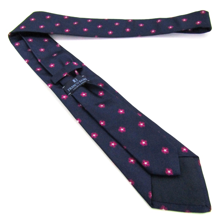 フランコバッシ ブランド ネクタイ ドット柄 シルク イタリア製 PO