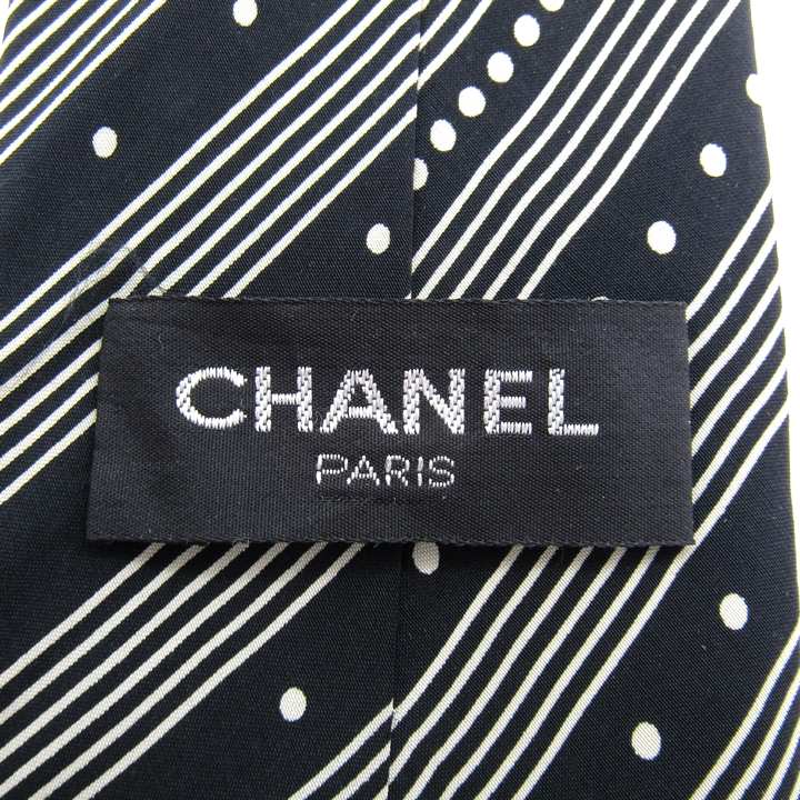 CHANEL ブラック ネクタイ フランス限定 CHANEL ブラック ネクタイ