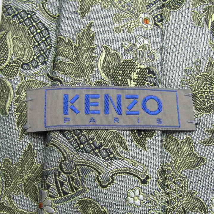 ネクタイ ケンゾー シルク KENZO 総柄 ボタニカル ブランド 花柄