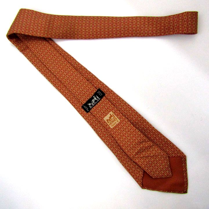 HERMES - エルメス HERMES 格子柄 ネクタイ 衣料品 シルク シルク