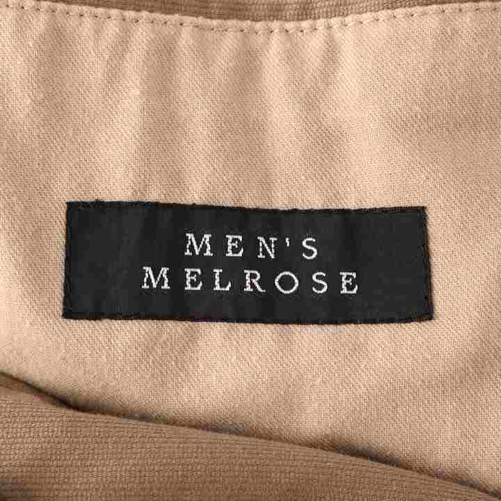 メンズメルローズ コート ジャケット アウター シンプル ストレッチ 裏地あり メンズ 3サイズ ベージュ MEN'S MELROSE 【中古】  MEN'S MELROSE USED/古着（その他アウター）｜MEN'S MELROSEのUSED/古着通販サイト SMASELL（スマセル）
