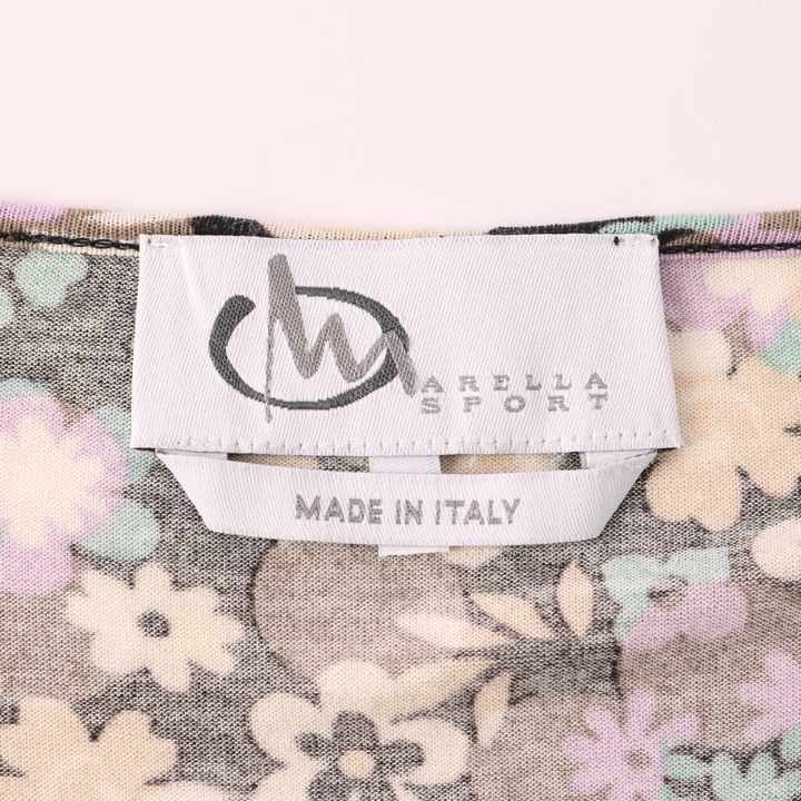 マレーラ 長袖Ｔシャツ 花柄 ラウンドネック トップス イタリア製