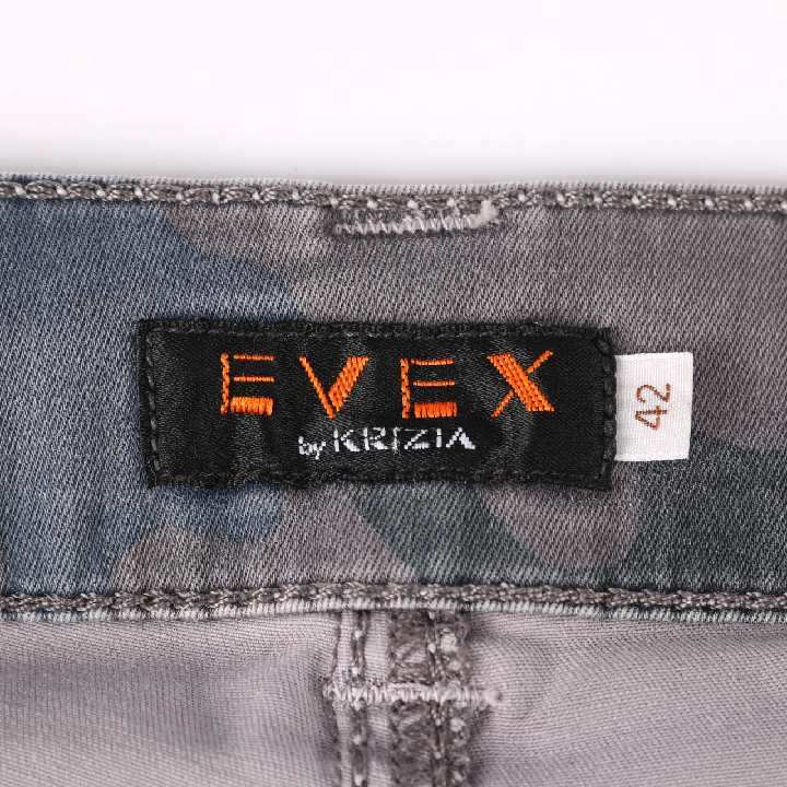evex by krizia カラーパンツレッド系　サイズ42 タグ付き