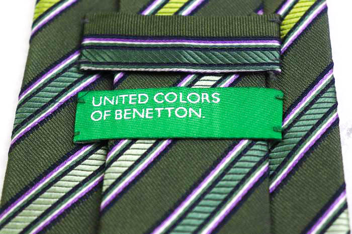 UNITED COLORS OF BENETTON シルク 国産 レジメ - ネクタイ