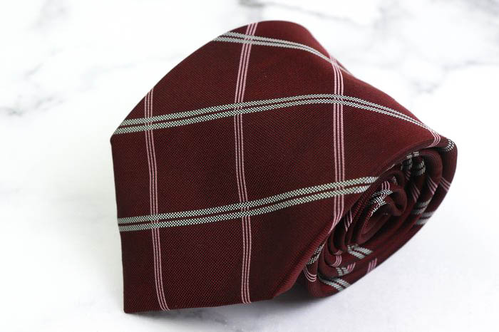 【極美品・送料無料】Christian Dior ディオール ネクタイ 格子柄 美品Christian Dior ネクタイ 格子柄 総柄 ネイビー 紺 赤 Christian