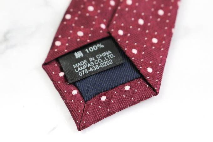 ユキトリイ ブランド ネクタイ ドット 格子柄 シルク メンズ ワイン