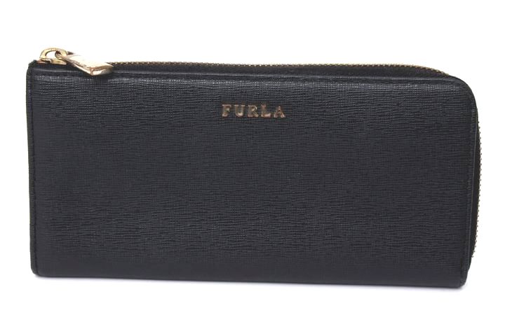 フルラ 長財布 本革 レザー L字ファスナー ブランド ロングウォレット 黒 レディース ブラック Furla 【中古】｜Furla｜店舗買取｜財布 /小物＞財布｜USEDのアパレル通販サイト - SMASELL（スマセル）