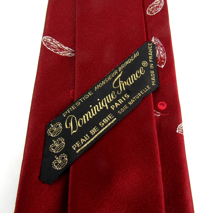ドミニクフランス ネクタイ ポードゥソワ フランス製 高級ブランド 
